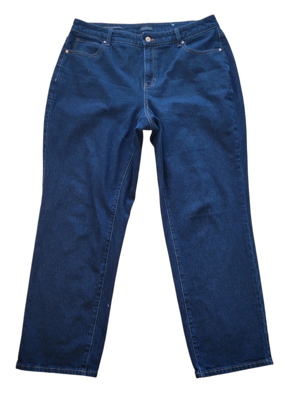Talbots Dark‎ Wash High Waist Relaxed Denim Jeans Size 14W